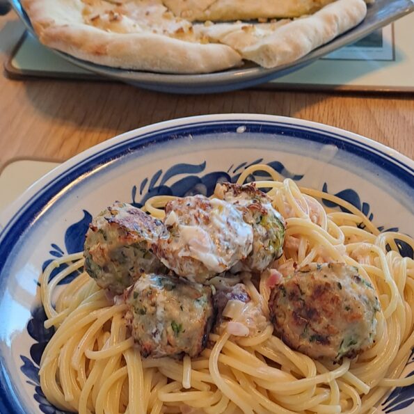 Courgette and chicken meatballs