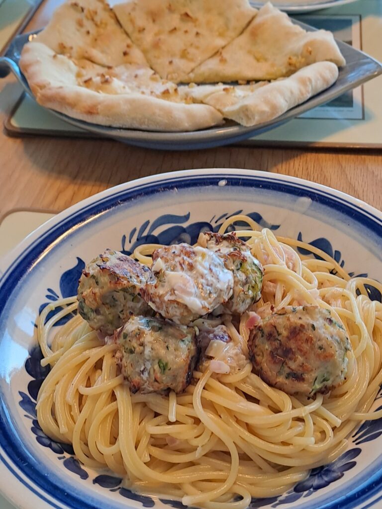 Courgette and chicken meatballs