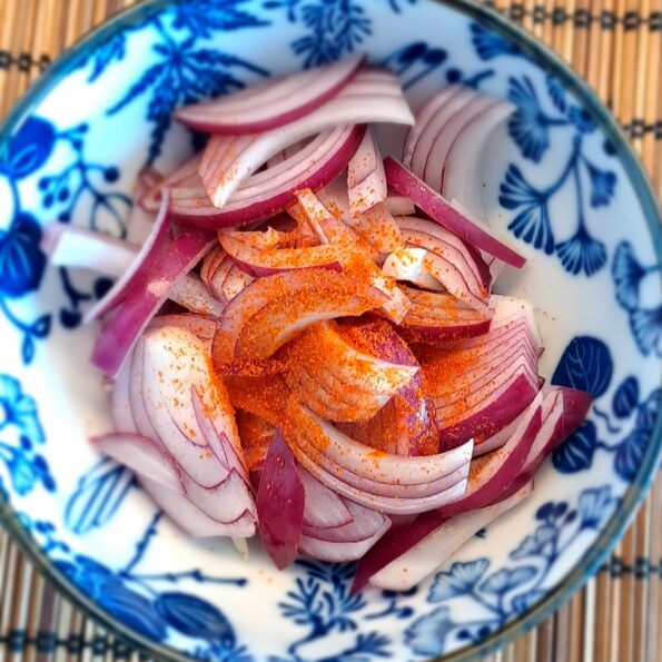 Quick pickled onions