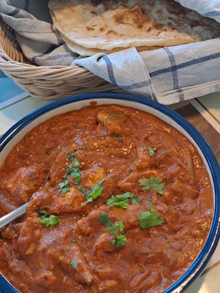 Dhabi chicken and nan bread