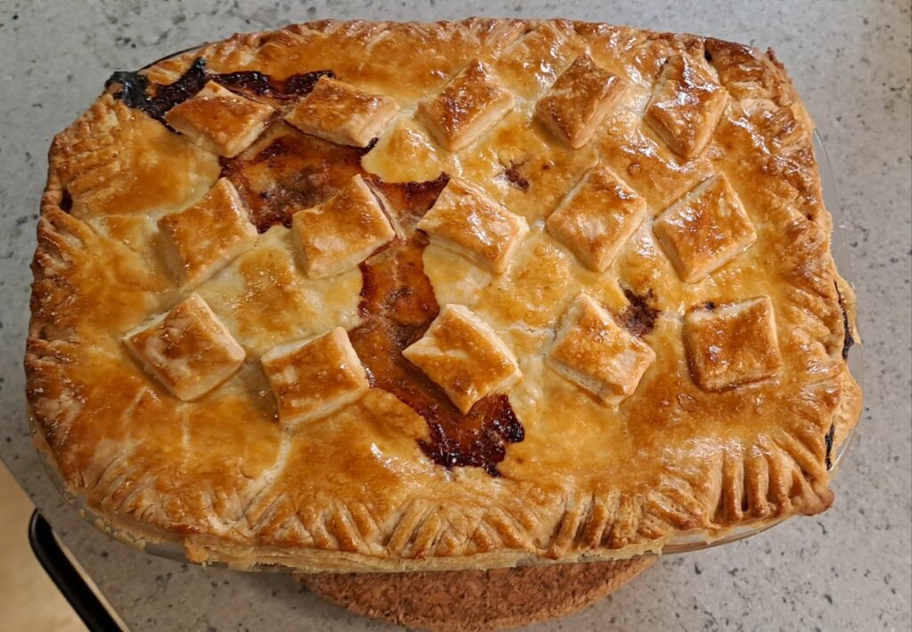 beef and Guinness pie with puff pastry